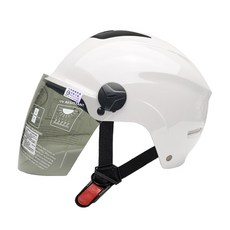 EVO 半罩式雪帽款安全帽 附長鏡片, 白色