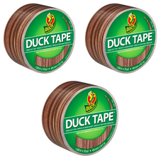 DUCK TAPE 設計膠帶 木紋, 3個
