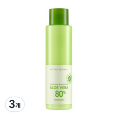 네이처리퍼블릭 수딩 앤 모이스처 알로에베라 80% 에멀젼, 155ml, 3개