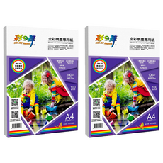 COLOR DANCE 彩之舞 全彩噴墨專用紙 A4 100張 5760dpi 高解析 快乾防水, 200張