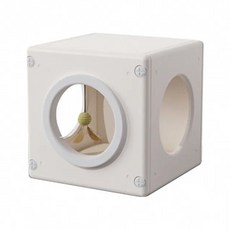 ABC PET 大聯萌 貓迷宮 附墊子逗貓球貓抓板, 天使白, 1個