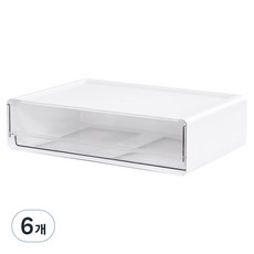 까사마루 올림 서랍장 와이드형, 화이트, 6개