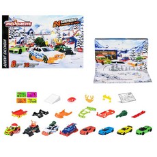 maJORETTE 美捷輪 聖誕倒數日曆迷你車8款 + 改裝配件16款套組, 混合色, 1套