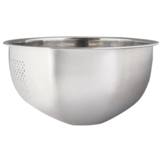 AXIS 艾克思 大容量斜底304不鏽鋼洗米 蔬果洗滌瀝水盆 - 直徑26公分，高12.5公分, 不鏽鋼, 23 x 11.5cm, 1個