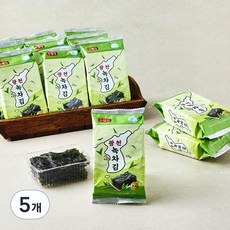 수정김 광천 녹차김, 4g, 5개, 16개입