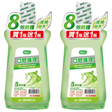 T.KI 白人 台灣公司貨 清新漱口水 綠茶 1+1促銷組, 720ml, 2瓶
