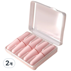 HEYJOY 防噪音睡眠耳塞 粉紅色, 10入, 2個