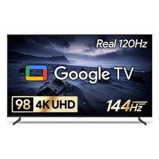 더함 4K UHD LED 스마트 144Hz 돌비 AI 구글 3.0 게이밍 TV, 249cm(98인치), UA981UHD SMART CINEMA144 24C1, 무타공 벽걸이형(추가비용발생), 방문설치