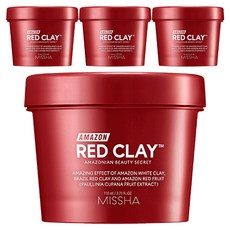 미샤 아마존 레드 클레이 모공 마스크 110ml, 1개입, 4개