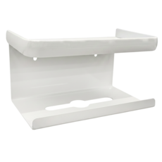 免打孔 標準款 壁掛式面紙盒置物架 366g, 白色, 1組