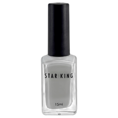 STAR KING 星之冠 經典指甲油, 011 純灰, 15ml, 1瓶