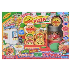 SEGA TOYS ANPANMAN 麵包超人 車車快飛 好吃披薩送到家 Set 知名人氣卡通造型 披薩店模型玩具, 多色, 1套