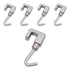 層架國 7型掛鉤 小型, 銀色, 5個