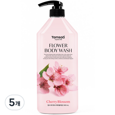 탐사 플라워 바디워시 체리블라썸, 5개, 900ml