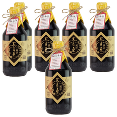黑豆桑 天然極品頂級黑金醬油, 添加海鹽, 高粱代替小麥, 黑豆釀造, 550ml, 6瓶