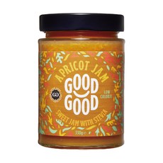 GoodGood 低卡甜菊糖杏桃果醬, 330g, 1罐