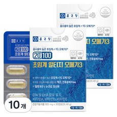 Chong Kun Dang 鍾根堂 Pharm 超臨界rTG Omega-3魚油軟膠囊, 30顆, 883mg, 10盒