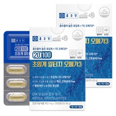 Chong Kun Dang 鍾根堂 Pharm 超臨界rTG Omega-3魚油軟膠囊, 30顆, 883mg, 2盒