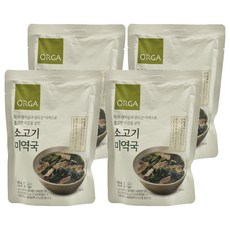 올가홀푸드 소고기 미역국, 4개, 500g
