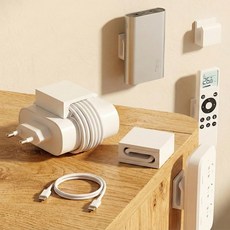 Make Mine 電線整理壓條夾, 白色, 6個