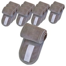 Keulreeora 男女通用魔鬼氈洗臉髮帶, 灰色, 12個