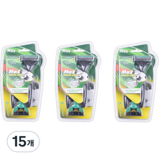 드위트리 그린 에디션 3단 일회용 면도기, 4개입, 15개