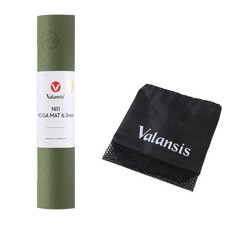 밸런시스 NR1 요가매트 + 가방 세트, 그린, 1세트