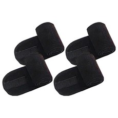 클레어라 남여공용 찍찍이 세안밴드, 블랙, 4개