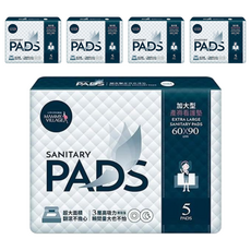 MAMMY VILLAGE 六甲村 加大型產褥看護墊 超大面積 高吸力, 90*60cm, 5枚, 5包