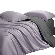 A-nice 雅妮詩 80支400織 素色長絨棉雙色床包被套4件組