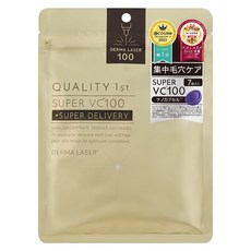 DERMA LASER Quality First 皇后面膜 VC100修護 金色, 1袋, 7片