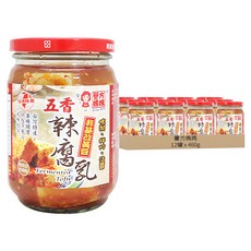 譽方媽媽 五香辣腐乳, 12罐, 460g