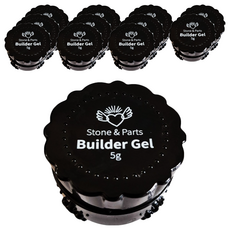 메이브라운 화장품용기 통젤 공병 5ml, 검정, 12개