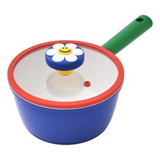 위글위글 글라스락 편수냄비, 18cm, 혼합색상, 1개