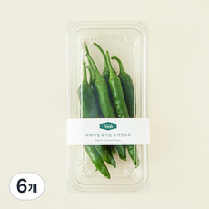 프리미엄 유기농 오이맛고추, 150g, 6개