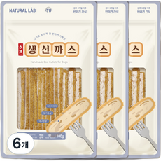 내츄럴랩 커틀릿 강아지 간식, 생선, 100g, 6개