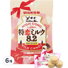 유하미카쿠토 미카쿠도 토쿠노 밀크 초코 캔디, 72g, 6개