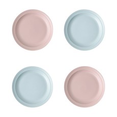 BOWLBOWL Bowl Bowl 點心盤 韓國製, 4個, 2入+2入, 藕粉色+天空藍