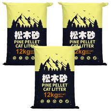 pet story 寵物物語 松木砂, 12kg, 3袋, 松木