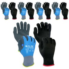 Gloveway 水族握把+防水襯里手套左右套藍色+灰色, 5套