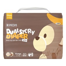 MOTHER-K K-MOM 頂級超薄瞬吸玩睡褲/尿布 12~17kg, XL, 32片
