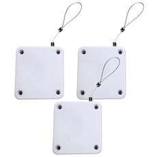 Reddot 紅點生活 鋼繩自動閉門器 複合性材料 白色, 閉門器(63 × 63 × 16mm)+無痕貼(72 × 72 × 10mm), 3個