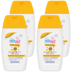 施巴 sebamed 5.5嬰兒防曬保濕乳液 SPF50, 全面防禦UVA及UVB, 適用嬰兒/幼兒敏感肌膚，50ml, 4瓶