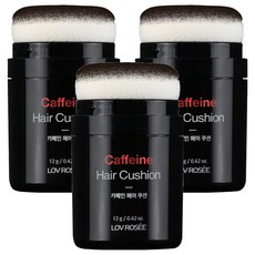 로브로제 카페인 헤어쿠션 12g, 흑갈색, 3개
