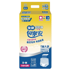 包寧安 復健易拉褲 褲型 超值包, S-M, 18入, 1包