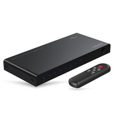 LAN Star 4：1 HDMI 2.0 4K 選擇器 + 遙控器套組 黑色, LS-AS401, 1套
