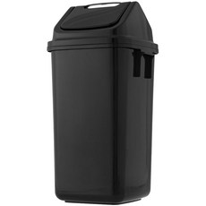 코멧 사각 카페 업소용 쓰레기통, 블랙