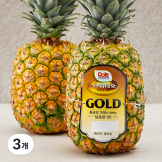 스위티오 Dole 골드 파인애플 2개입, 3kg, 3개