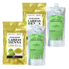 라자스헤나 뉴프리미엄 염색전문가용 헤나 파우더100g + 헤나 믹싱워터 300ml, 블랙, 2개