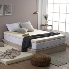 리브맘 메모리폼 달콤매트리스 오가닉 토퍼, 아이보리, 7cm